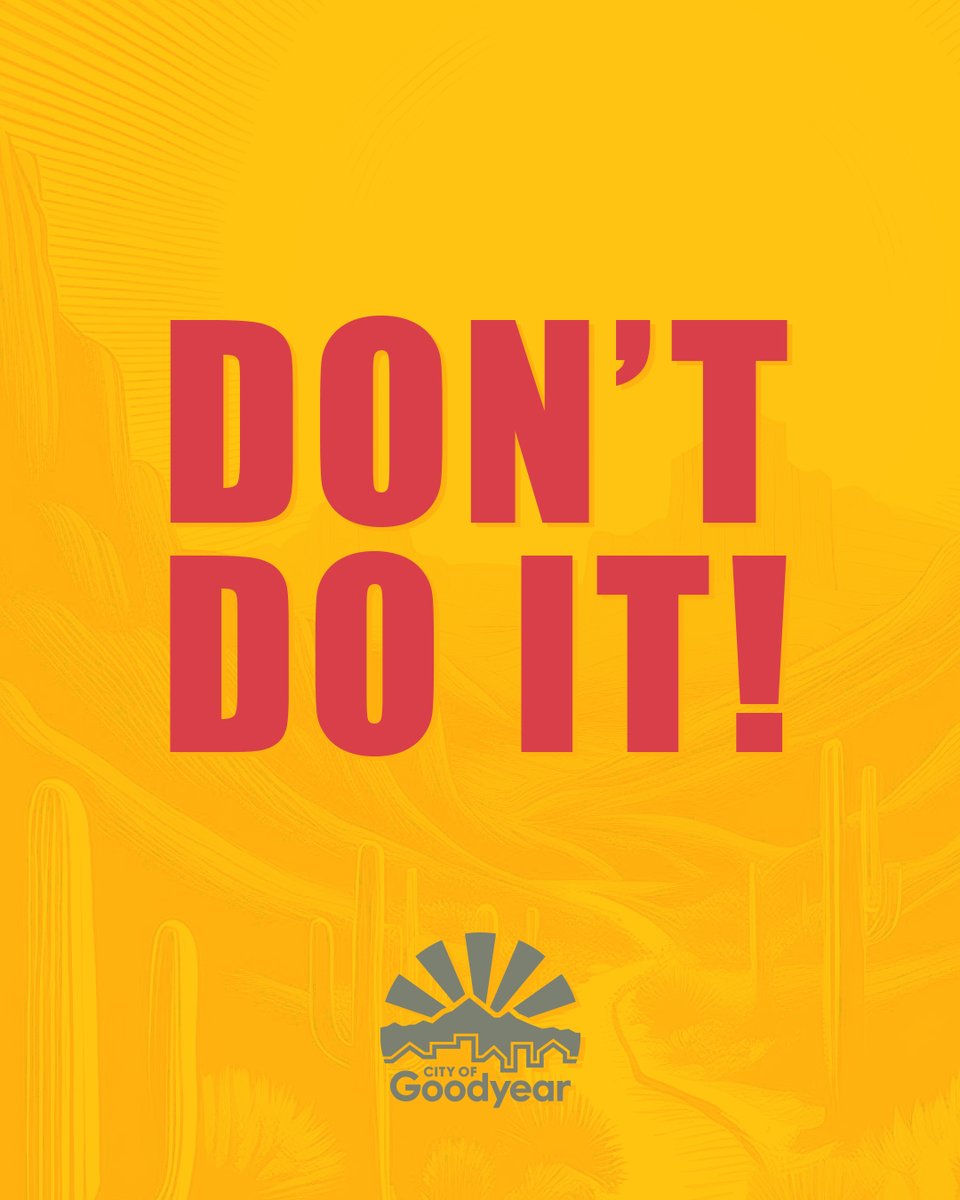 GoodyearAZGov's tweet image. Be safe Arizona! It&apos;s hot out there.🌵 #AZWX #GoodyearWX
@goodyearfire 
@NWSPhoenix