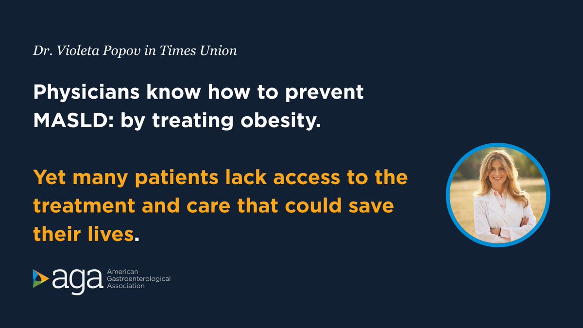 New op-ed from <a href="/PopovVioleta/">Violeta Popov, MD PhD</a>: #MASLD can be prevented by treating obesity, but gaps in Medicaid are preventing access to lifesaving treatment. We need solutions to keep patients healthy. 
ow.ly/YOYm50WlWmc