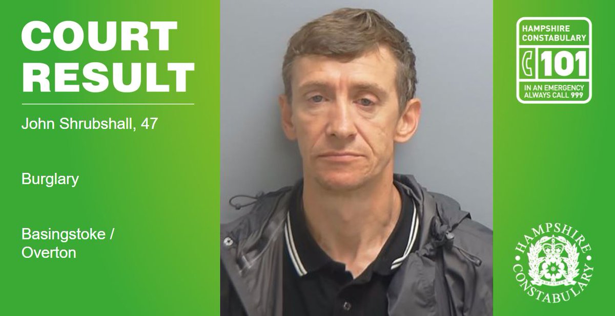 A burglar has been #Jailed for four years after he stole items from homes in Basingstoke and Overton: hampshire.police.uk/news/hampshire… #BroughtToJustice