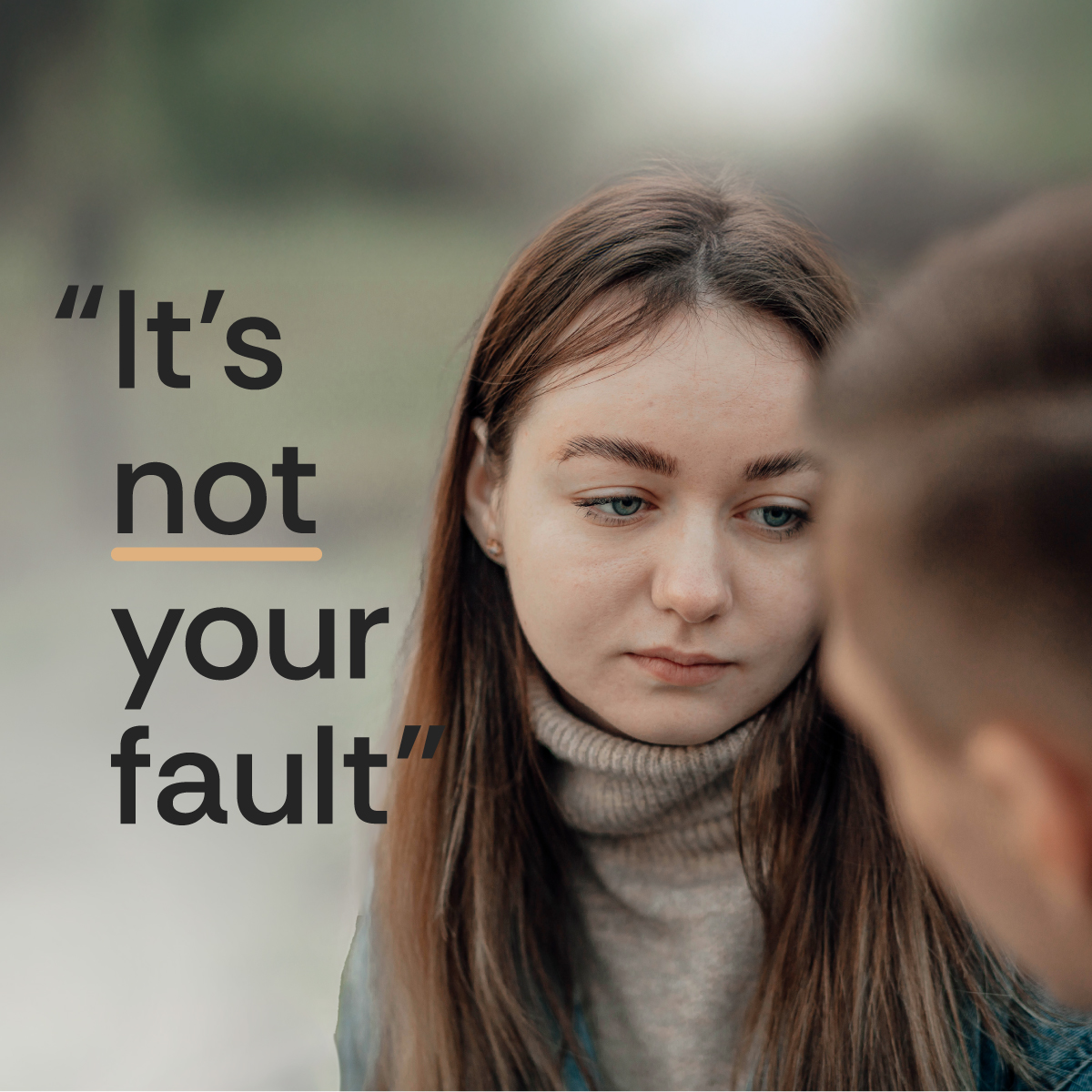 When someone you love opens up, saying “It’s not your fault” can make all the difference.
Survivors often carry guilt or shame — but they’re not to blame.
Need support, or not sure what to say? We’re here for you too.
1-833-900-1010 | CanadianHumanTraffickingHotline.ca