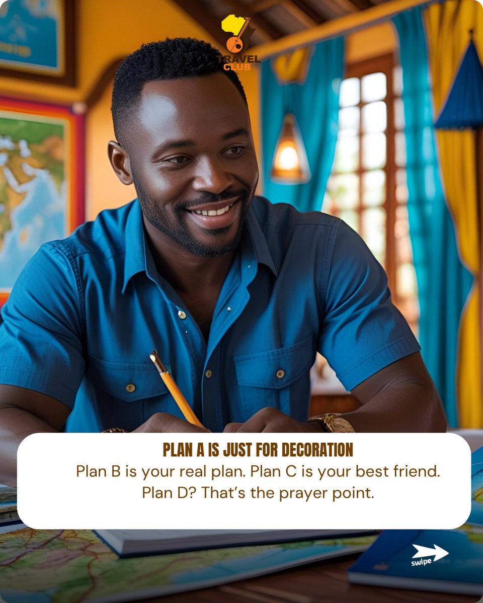 GogeTravelClub's tweet photo. 10 HILARIOUS RULES EVERY NIGERIAN TOUR OPERATOR KNOWS (But Won’t Tell You!) 😂🇳🇬

Being a Nigerian tour operator is not for the faint-hearted! From visa drama to last-minute “change of plans,” we’ve seen it all and still show up smiling. 

📌 Swipe through 

1/3🧵 https://t.co/ReMR5jHxBM