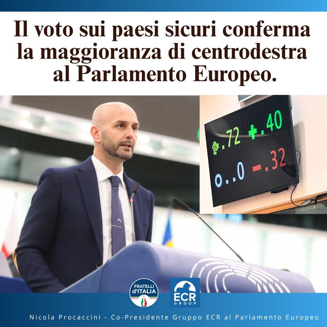 NProcaccini's tweet image. In commissione LIBE attribuiti i relatori sui “Paesi terzi sicuri” a #ECR grazie alla maggioranza di centrodestra. 
La #sinistra va in minoranza su tematiche importantissime ed è furiosa: stiamo smontando la loro impalcatura ideologica con soluzioni concrete.

#15luglio…