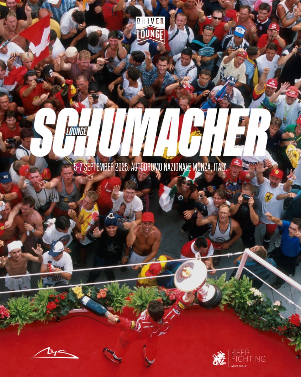Michael Schumacher (@schumacher) on Twitter photo Celebrating <a href="/F1/">Formula 1</a>โs 75th Anniversary, weโre proud to launch The Schumacher Lounge at the 2025 Italian GP, a premium 3-day experience honouring Michaelโs legacy and supporting <a href="/keepfighting/">Keep Fighting Foundation</a>. 
Limited tickets via shorturl.at/gaRCy Celebrating <a href="/F1/">Formula 1</a>โs 75th Anniversary, weโre proud to launch The Schumacher Lounge at the 2025 Italian GP, a premium 3-day experience honouring Michaelโs legacy and supporting <a href="/keepfighting/">Keep Fighting Foundation</a>. 
Limited tickets via shorturl.at/gaRCy