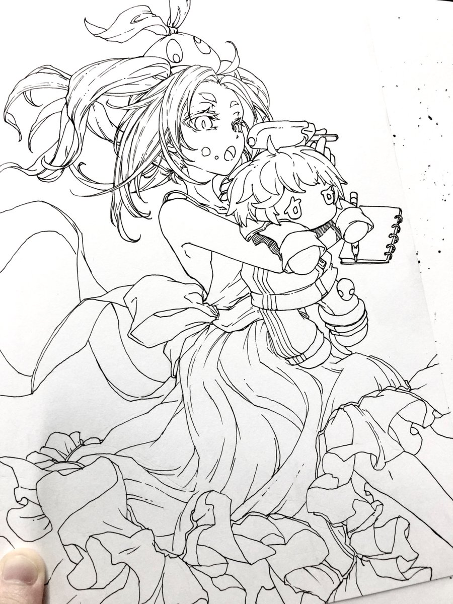 itigoore063's tweet image. ここから黒塗り、描き込み
ガンガン行きます
#アナログ絵