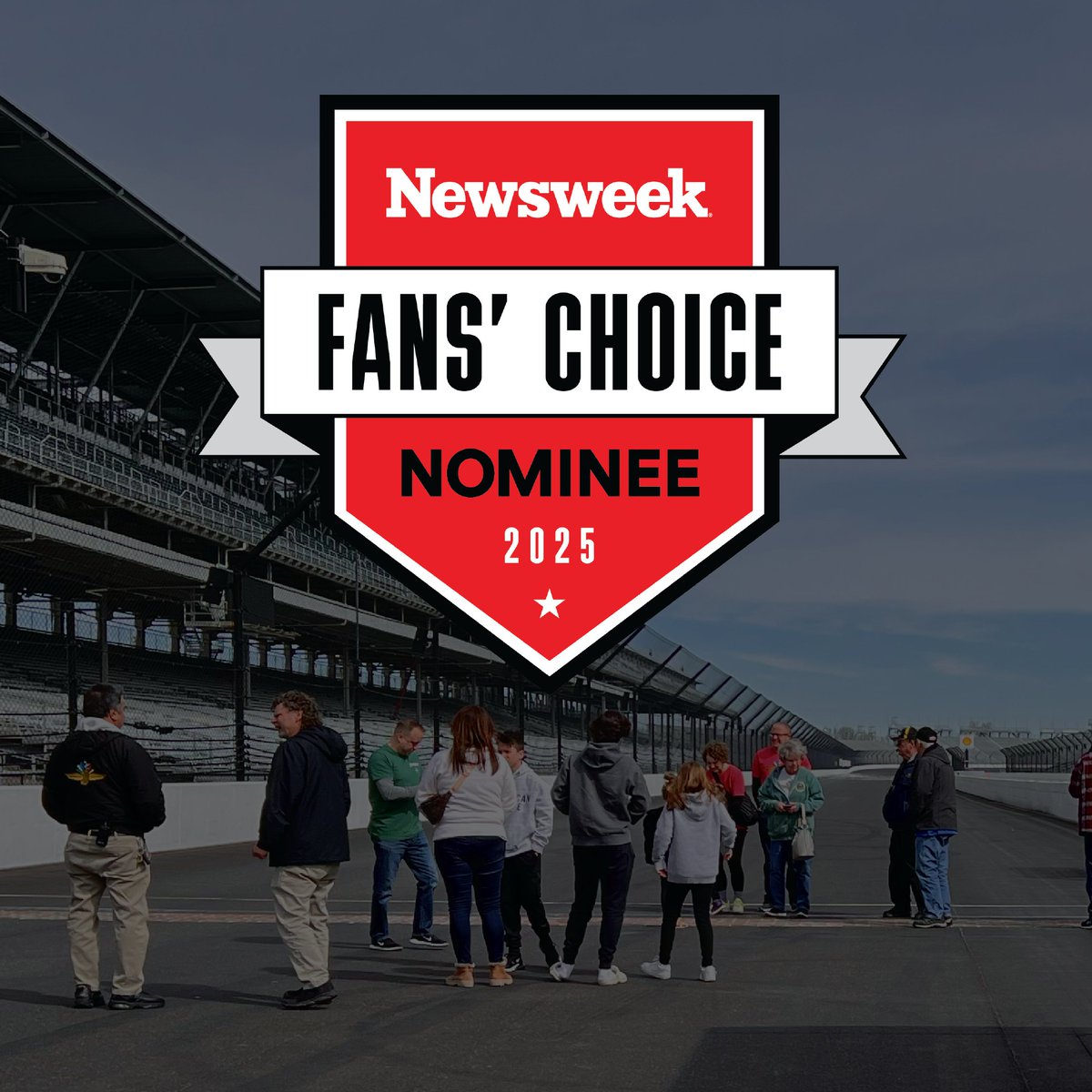 IMSMuseum's tweet image. Vote for our track tours as the "Best Motorsports Fan Experience" in the Newsweek Fans' Choice Awards! You can vote once per day until polls close on July 23 at noon: newsweek.com/fans-choice/be…