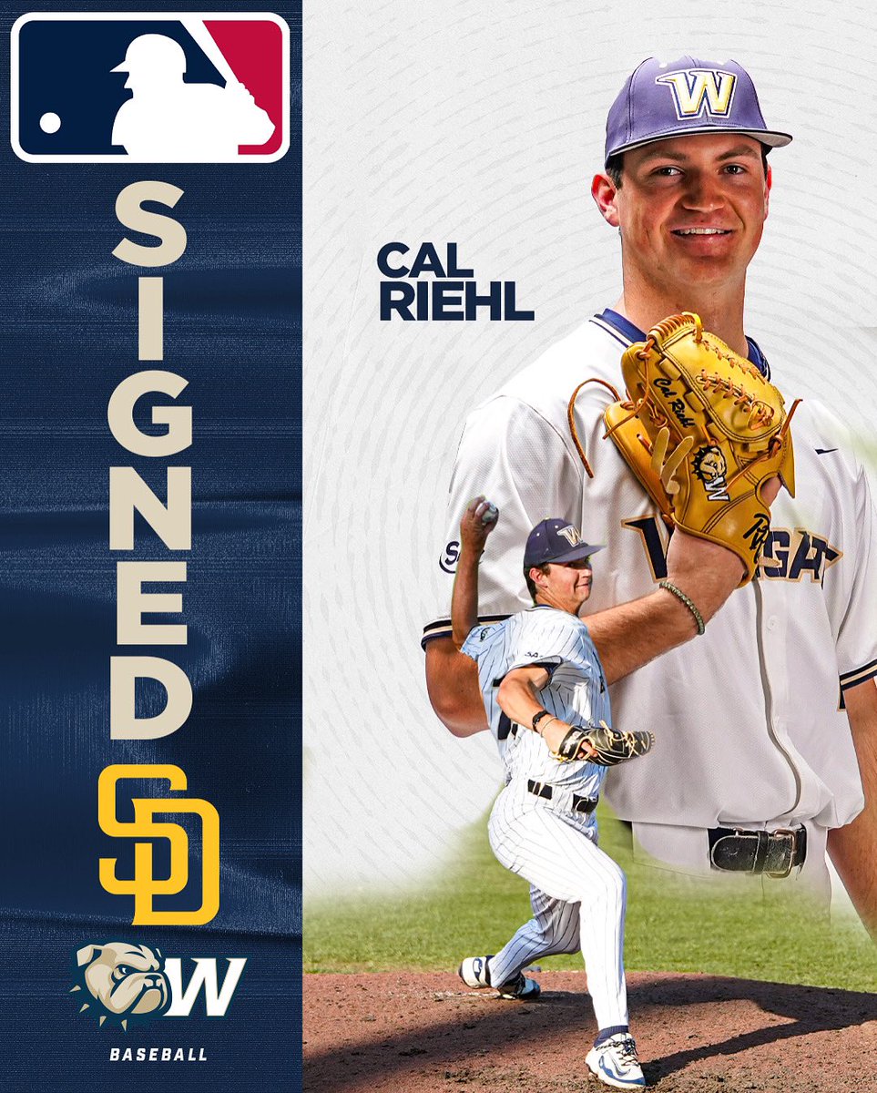Signed!

<a href="/WingateBaseball/">Wingate Baseball</a> left-hander Cal Riehl has signed a free agent contract with the <a href="/Padres/">San Diego Padres</a> !! 

9th Bulldog to join the professional ranks since 2021 

#OneDog
