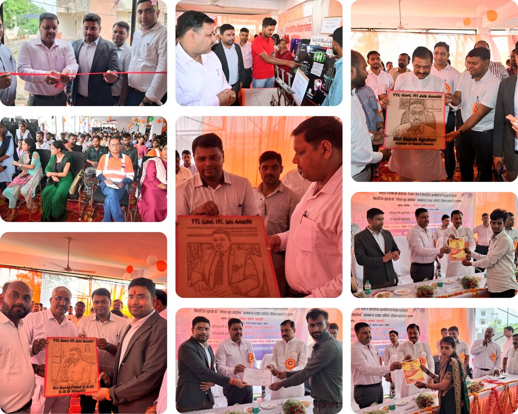 cdoamethi's tweet image. विश्व युवा कौशल दिवस 2025 के अवसर पर राजकीय आईटीआई गौरीगंज, अमेठी में आयोजित कार्यक्रम में मॉडल प्रदर्शनी का उद्घाटन मा. जिला पंचायत अध्यक्ष की अध्यक्षता में हुआ। 11 यूथ आइकॉन, 11 नियुक्त युवक व 5 उद्यमी सम्मानित हुए। युवाओं को निजी स्टार्टअप हेतु प्रेरित किया भी गया।