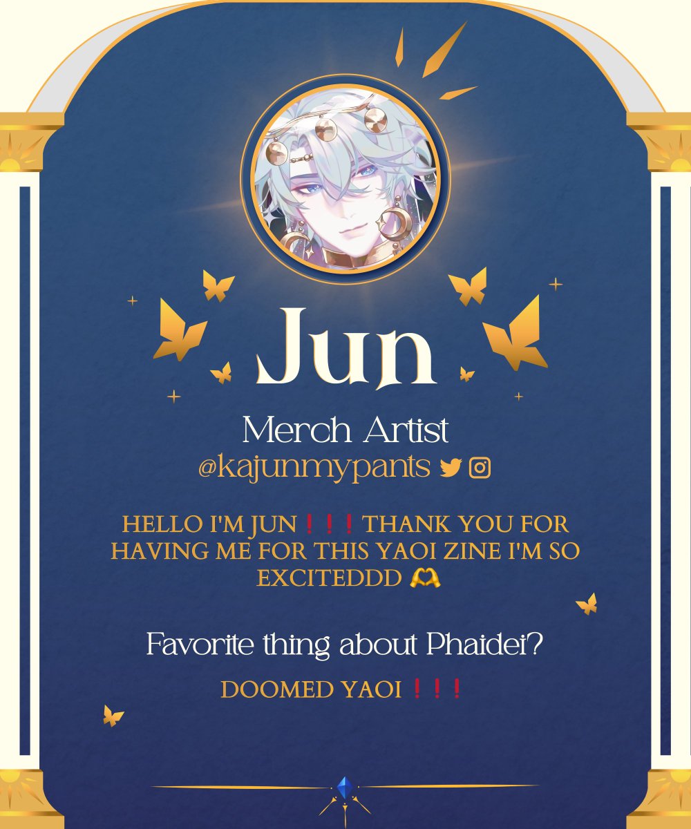phaideizine's tweet image. 🌟 Merch Artist Introduction ⊹₊ Jun 🌟
OUR NEXT MERCH ARTIST IS JUN (@KajunMyPants) ❗❗❗ LET'S MATCH THEIR ENERGY — ENOUGH OF BEING DEPRESSED OVER 3.4❗❗❗