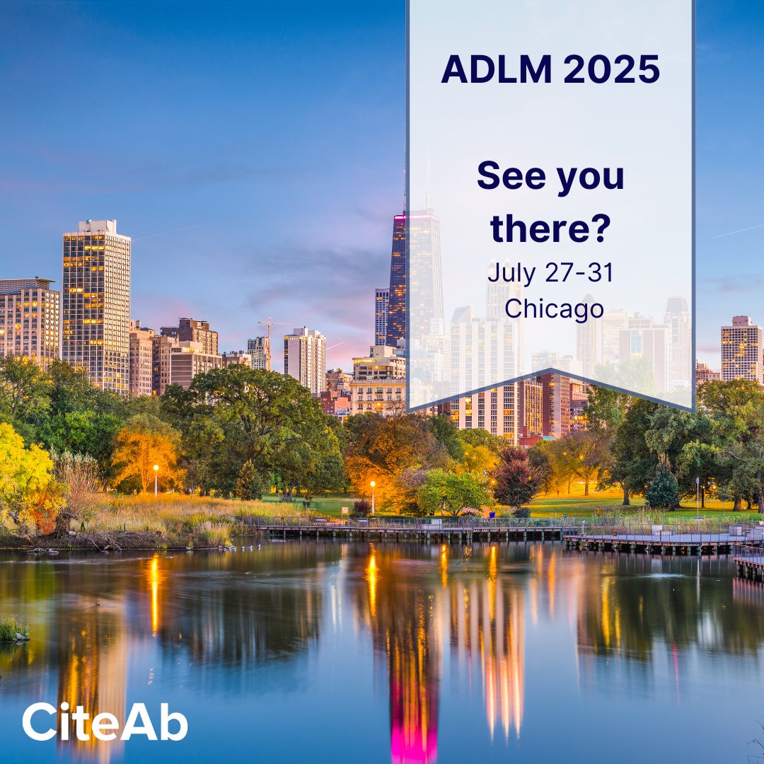 We're excited to be attending the ADLM conference this July in Chicago!

If you're attending, do reach out to set up a meeting and learn more about our data and citation provision solutions.

See you there! 👋 

#ADLM #ADLM2025