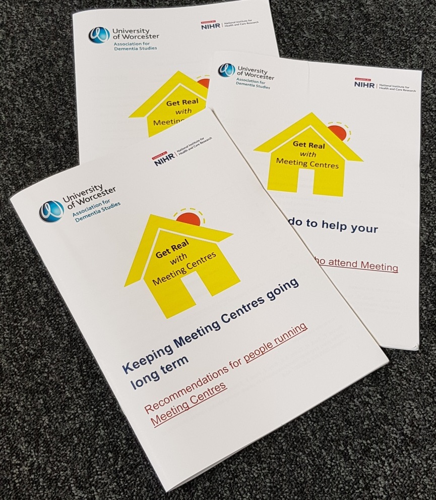 Get health and care professionals engaged in the sustainability of Meeting Centres using this booklet of findings from our Get Real project #GetRealStudy eprints.worc.ac.uk/13027/1/Get%20… The findings are also useful for other community based groups, so if that's you why not take a look!