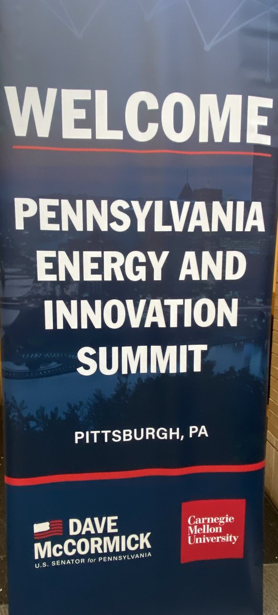Kicking off an exciting day in the Steel City at the #EnergySummit. Looking forward to hearing from leaders in #energy and #ai. 

#AI #EnergyLeadership #InnovationEconomy #AIInfrastructure #PAInnovation
