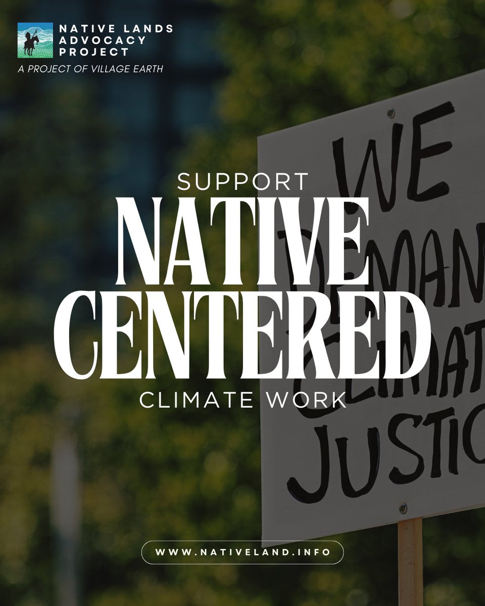NativeLandsAdv's tweet image. Our Climate Data Portal uplifts Native-led climate action 🌱
Help us keep it free, growing, and accessible.
✨ Every donation makes a difference.
Donate now: loom.ly/MyD7aD4
#ClimateJustice #DataSovereignty #SupportNativeVoices