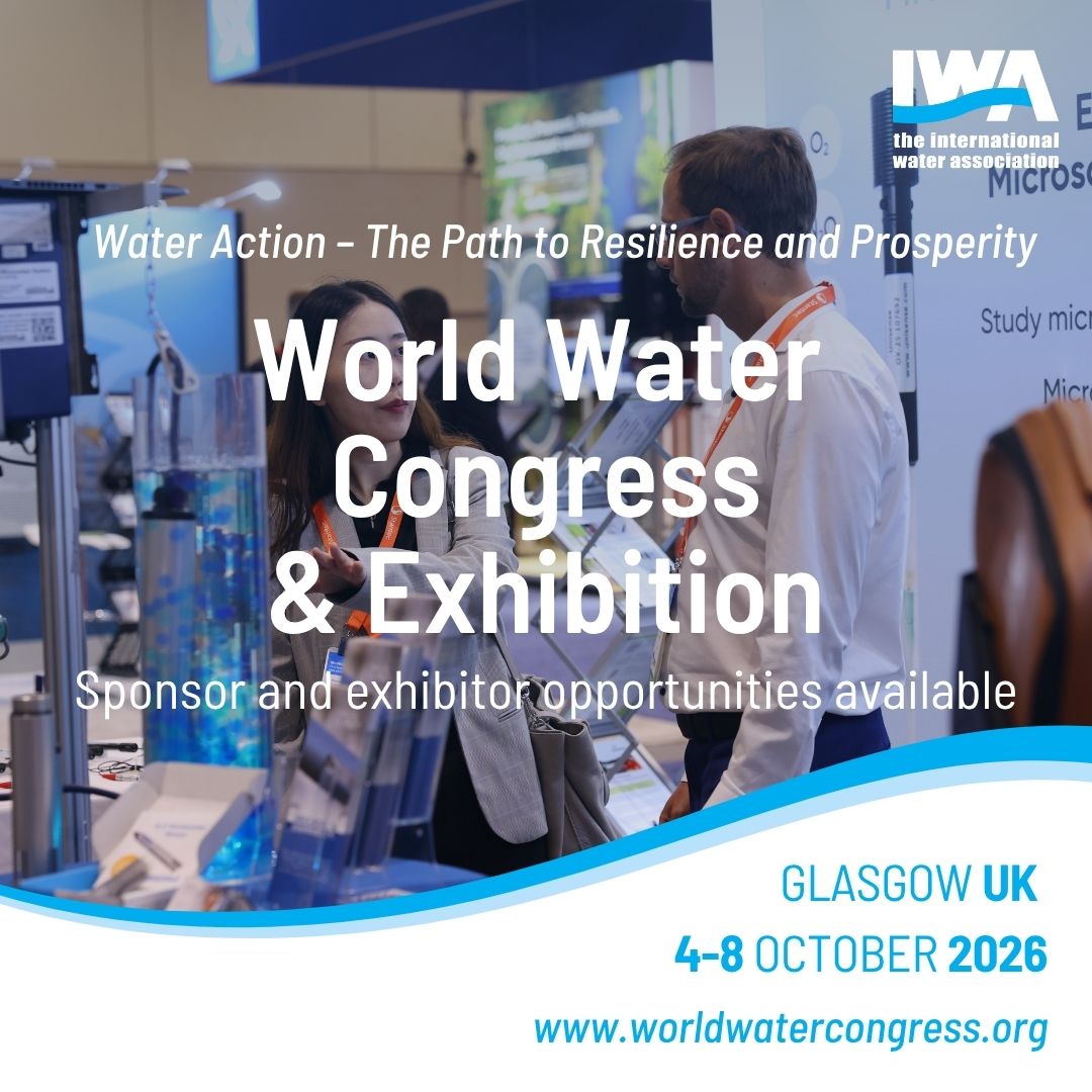 IWAHQ's tweet image. Sponsorship & Exhibition now open for IWA #WorldWaterCongress 2026!
π Glasgow, UK | 4β8 Oct 2026
Boost your brand, showcase innovations, and connect worldwide.
Early bird rates till 31 Oct 2025!
More details: worldwatercongress.org/sponsors/