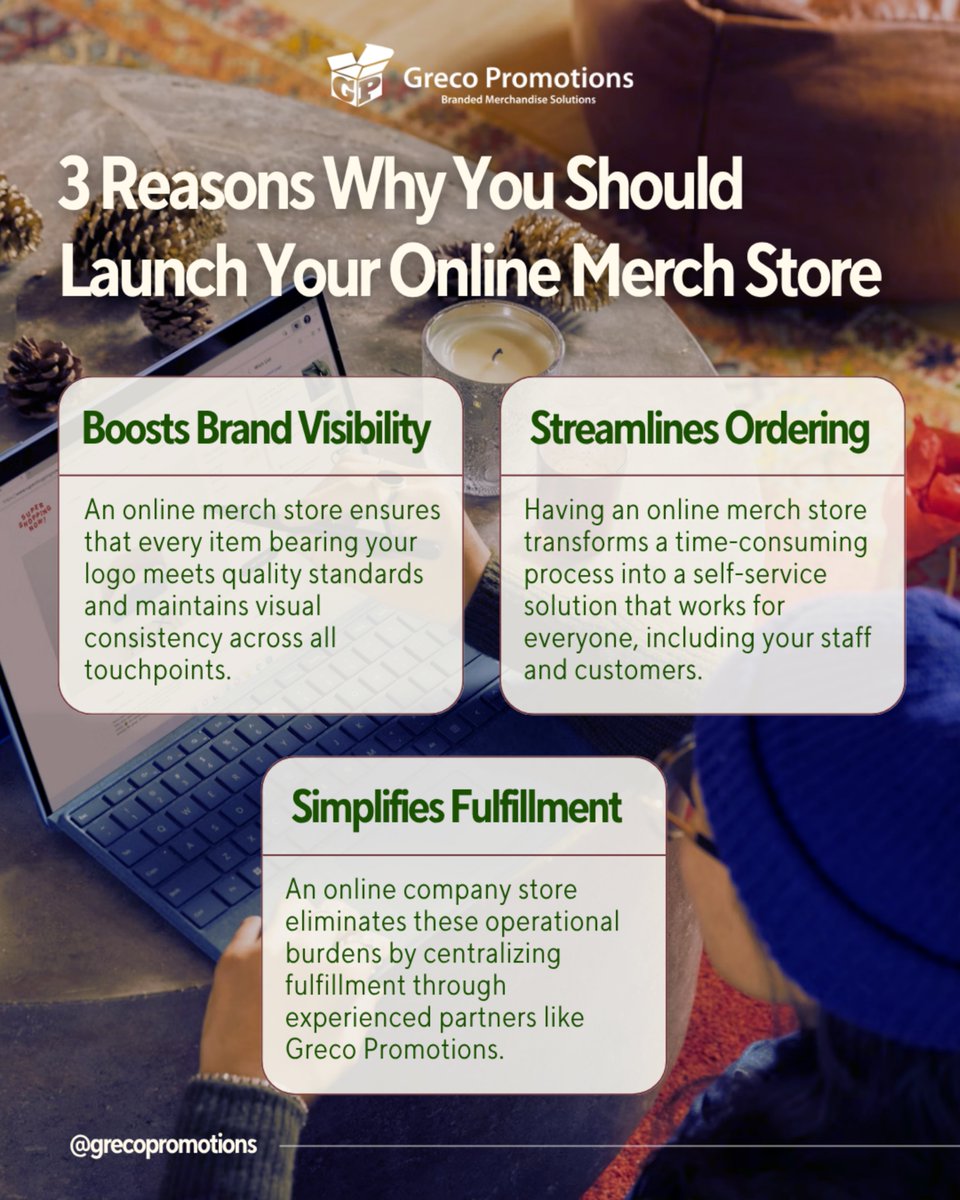 GrecoPromotions's tweet image. Thinking about taking your merch digital? Launching an online merch store isn’t just a trend; it’s a game-changer for growing your brand, simplifying logistics, and reaching more people without the overhead of a physical shop.

#OnlineMerch #DigitalStorefront