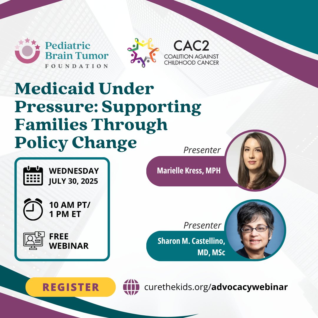 cac2org's tweet image. Learn from experts and parent advocates and discover practical ways to prepare for potential changes.
Date: July 30, 2025
Start Time: 1PM EST
Register today! curethekids.zoom.us/webinar/regist…