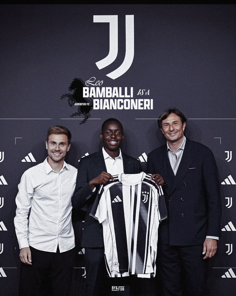 Léo Bamballi signe son premier contrat pro avec la Juventus  !

Une nouvelle aventure démarre en Italie, et on est fiers de l’accompagner. Forza Léo ! 

#WeAreBYandFOR
