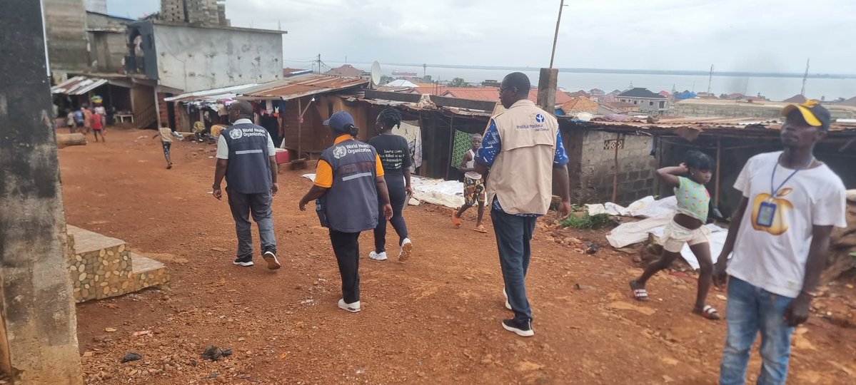 WHOSierraLeone's tweet image. Active case search and contact line listing continue across districts and chiefdoms in response to the #mpox outbreak.
Today, WHO Incident Manager Dr. Margaret Lamunu is on the ground, actively participating in field efforts.