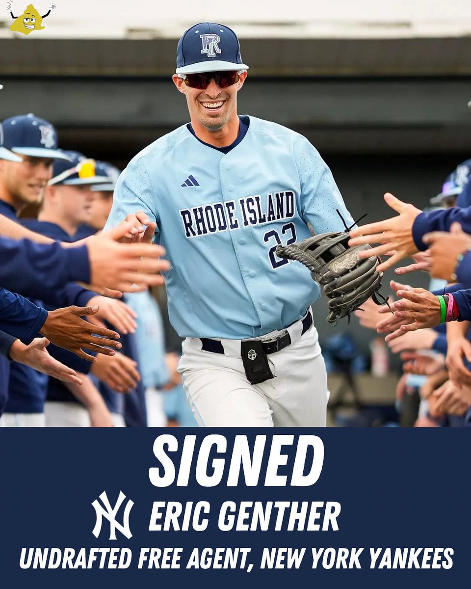 Delco Baseball Now (@delcobaseball) on Twitter photo Congratulations to The Haverford School alum and Drexel Hill native Eric Genther, who has signed as an undrafted free agent with the New York Yankees according to <a href="/d1baseball/">D1Baseball</a> 💪
Genther had an incredible career at Rhode Island as he was a career .311 hitter with 26 HR and hit Congratulations to The Haverford School alum and Drexel Hill native Eric Genther, who has signed as an undrafted free agent with the New York Yankees according to <a href="/d1baseball/">D1Baseball</a> 💪
Genther had an incredible career at Rhode Island as he was a career .311 hitter with 26 HR and hit