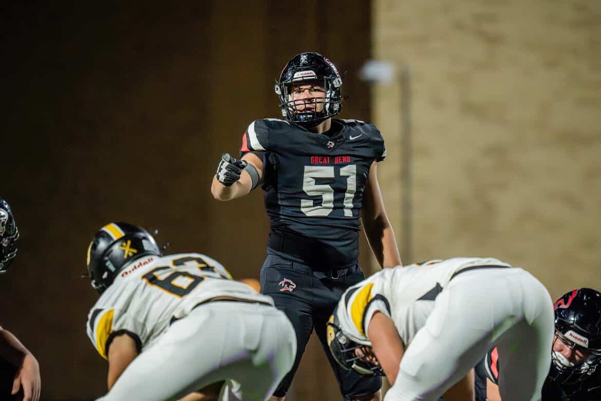 SIK Pre-Season Player to Watch: Trenton Kern enters his senior year as one of the most accomplished athletes in Kansas 5A football. The 6’1”, 225-pound linebacker is a physical, high-IQ defensive leader for Great Bend (5A), and he’s racked up accolades across three sports. Kern