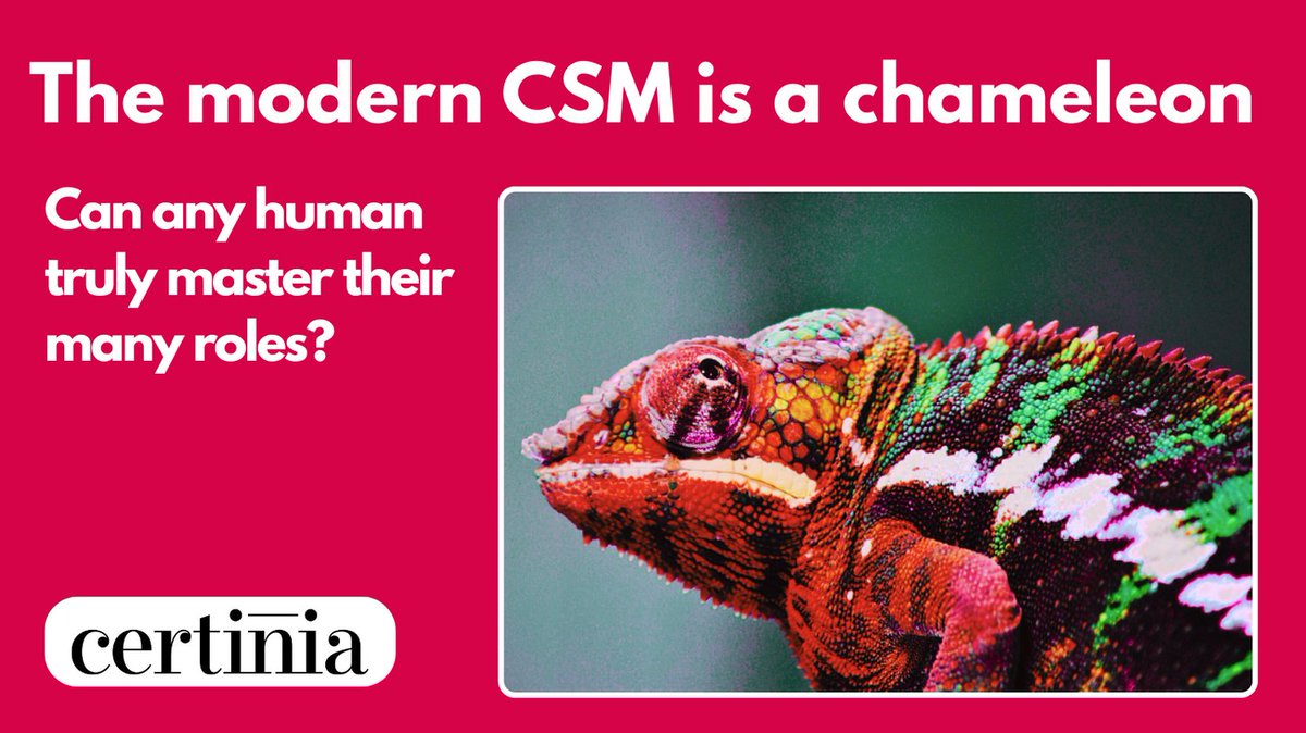 Customer Success Managers are often expected to constantly change colors to suit every situation. So, asks Kate Alger of <a href="/CertiniaInc/">Certinia</a>, can one person do it all and master the many roles of the modern CSM? Enter the era of agentic AI: bit.ly/40izaYY #CSM