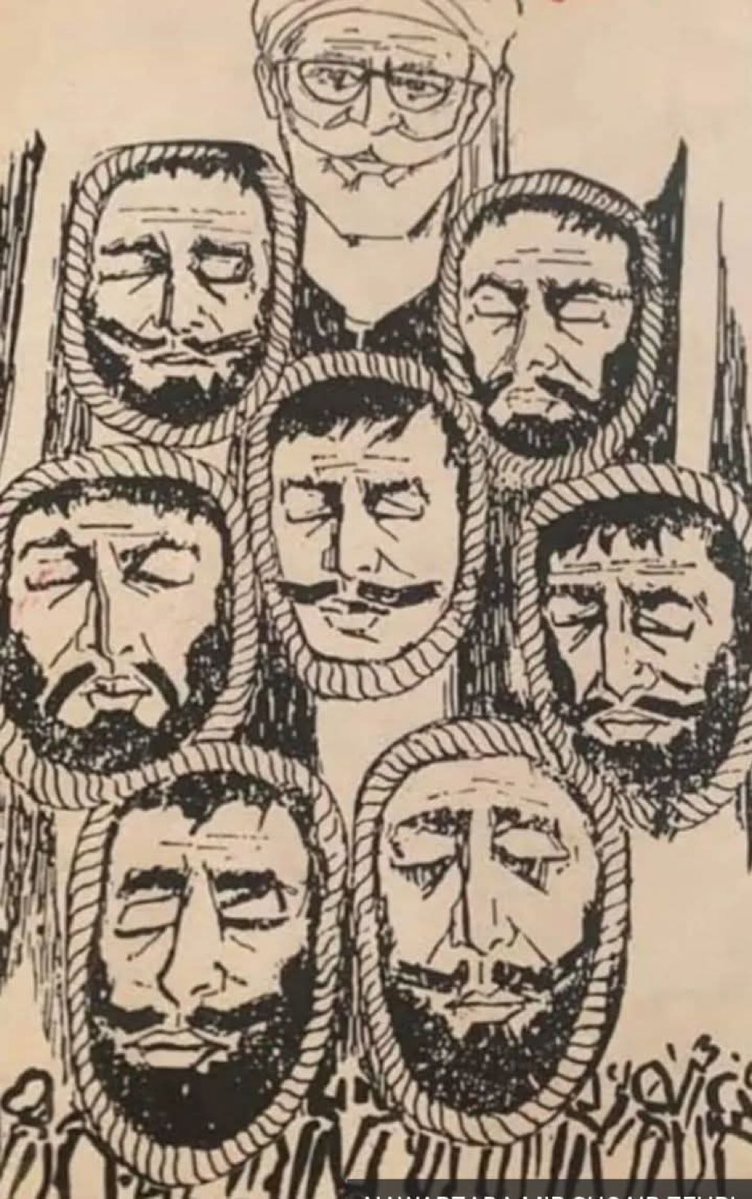 DrNaseemBaluch's tweet image. Martyrs of July 15, 1960 – Betrayed Under the Holy Quran, Yet Unbroken in Spirit
On this solemn day, we remember the brutal betrayal and martyrdom of the companions of Nawab Nauroz Khan; Mir Bhate Khan, Bhawal Khan, Masti Khan, Ghulam Rasool, and Sabzal Khan, who were hanged by…