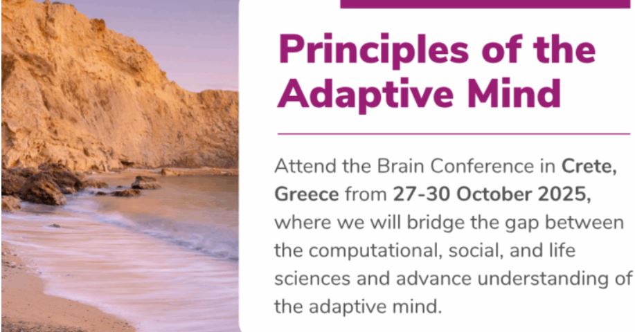 Medical School / University of Crete (@med_uoc) on Twitter photo This October, the Brain Conference will be hosted in Crete, Greece for the first time ever, and you’re invited! Join leading researchers from a range of disciplines as they explore this edition’s theme: ‘Principles of the Adaptive Mind’.med.uoc.gr/the-brain-conf…
<a href="/MED_UOC/">Medical School / University of Crete</a> This October, the Brain Conference will be hosted in Crete, Greece for the first time ever, and you’re invited! Join leading researchers from a range of disciplines as they explore this edition’s theme: ‘Principles of the Adaptive Mind’.med.uoc.gr/the-brain-conf…
<a href="/MED_UOC/">Medical School / University of Crete</a>