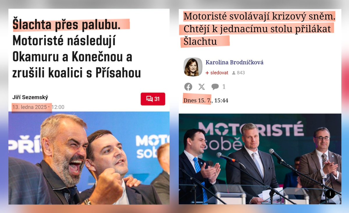 zwrateklemplova's tweet image. Tohle uzrálo náramně aneb Turek s Macinkou jsou tak moc velcí zoufalci, že poníženě škrábou na vrátka u Šlachty, kterého se nedávno zbavili😂
