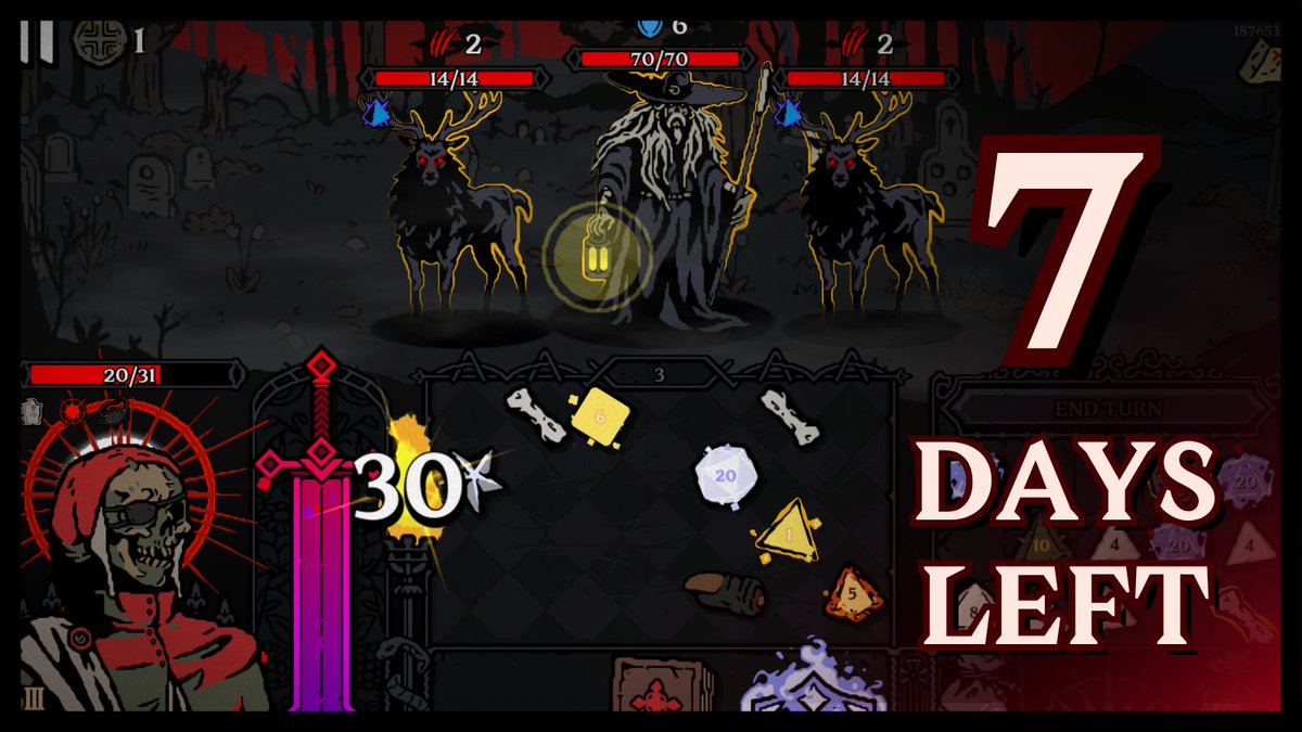 Only SEVEN days left for our Steam Demo release!!!

Check it out here:
store.steampowered.com/app/3415570/Di…

#roguelike #demo #indiegames #deckbuilder