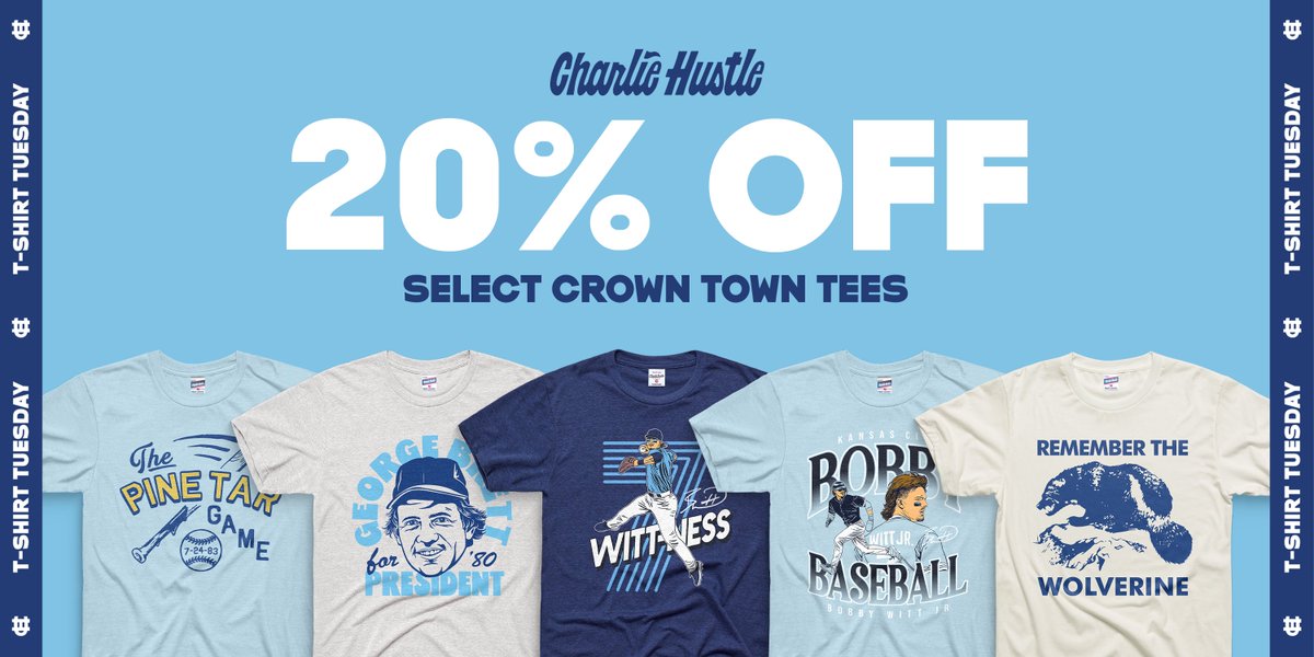 CharlieHustleCo's tweet image. All-Star Game Loading... ⚾️
There’s no better time to celebrate the boys in blue. Take 20% off our Crown Town Collection as we cheer on our crew in the All-Star game this evening! #tbapsb
Shop Now →hubs.ly/Q03xh7DF0
