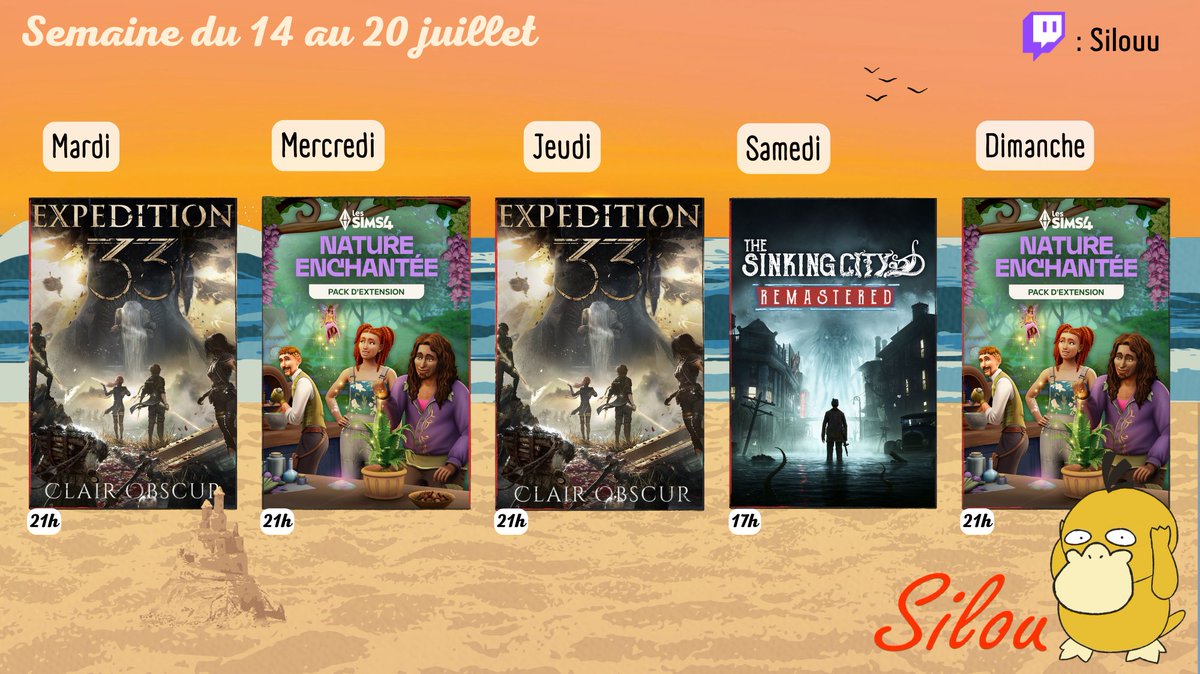 _Canard_Fou's tweet photo. Planning de la semaine 😁
Il n'y aura pas de FJT car pas eu le temps de le préparer (je suis en examen et en festival) mais à la place on va continuer la découverte de Nature Enchantée ! https://t.co/Je72DPFE7v
