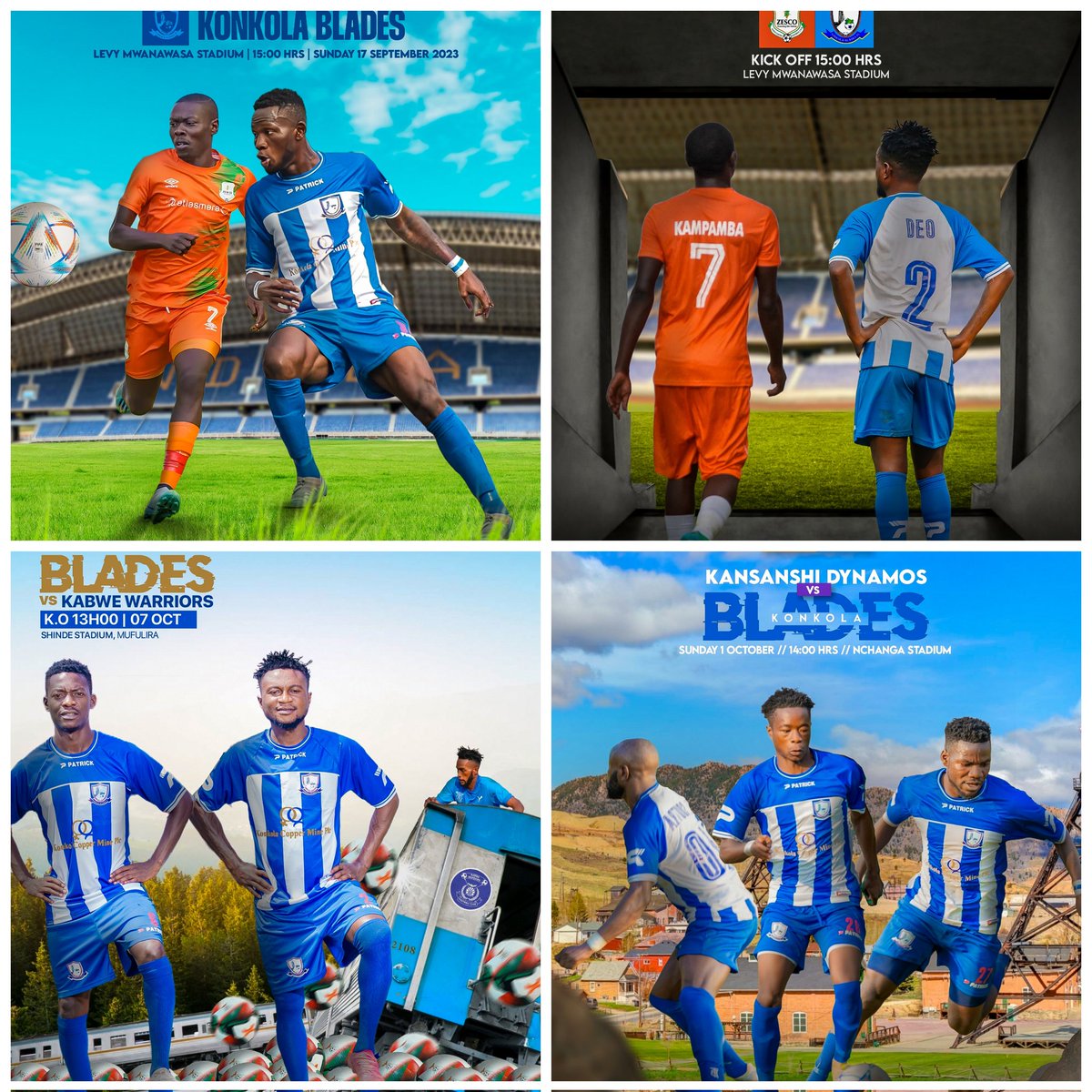 Mukange_Visuals's tweet image. Artworks for Konkola Blades 2022/23 season.

#Sportsdesign #konkolablades #sharprazor