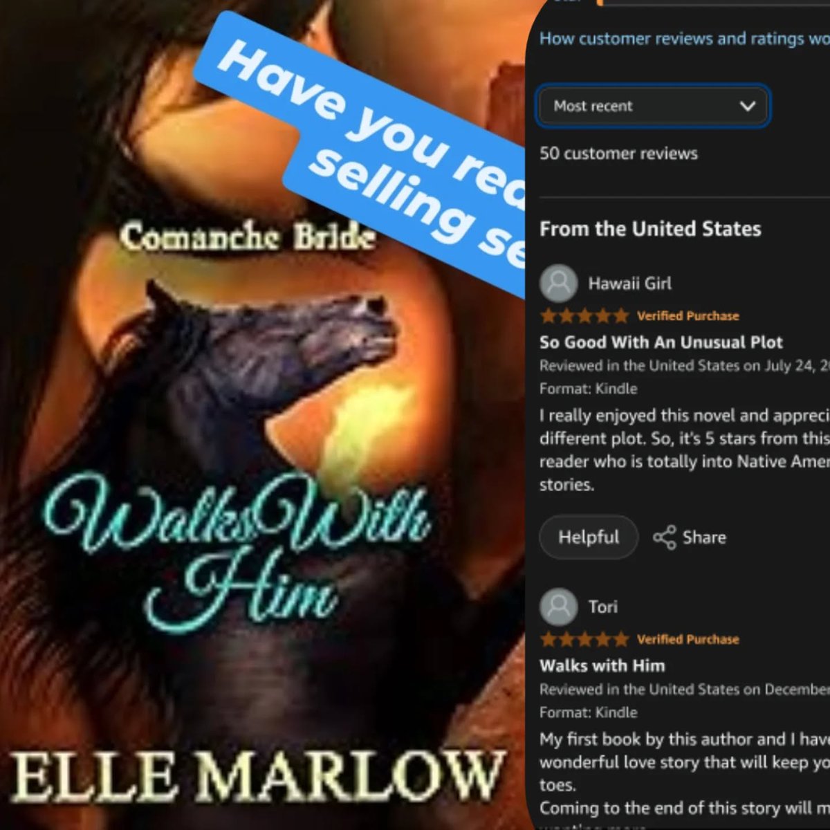 ElleMarlowWrite's tweet image. Walks With Him: Comanche Bride (Native Brides Book 1) - Kindle edition by Marlow, Elle, Subpubbookcovers, Woofie_2015. Literature & Fiction Kindle eBooks @ Amazon.com.
#TuesdayMotivaton #BooksWorthReading #KindleUnlimited