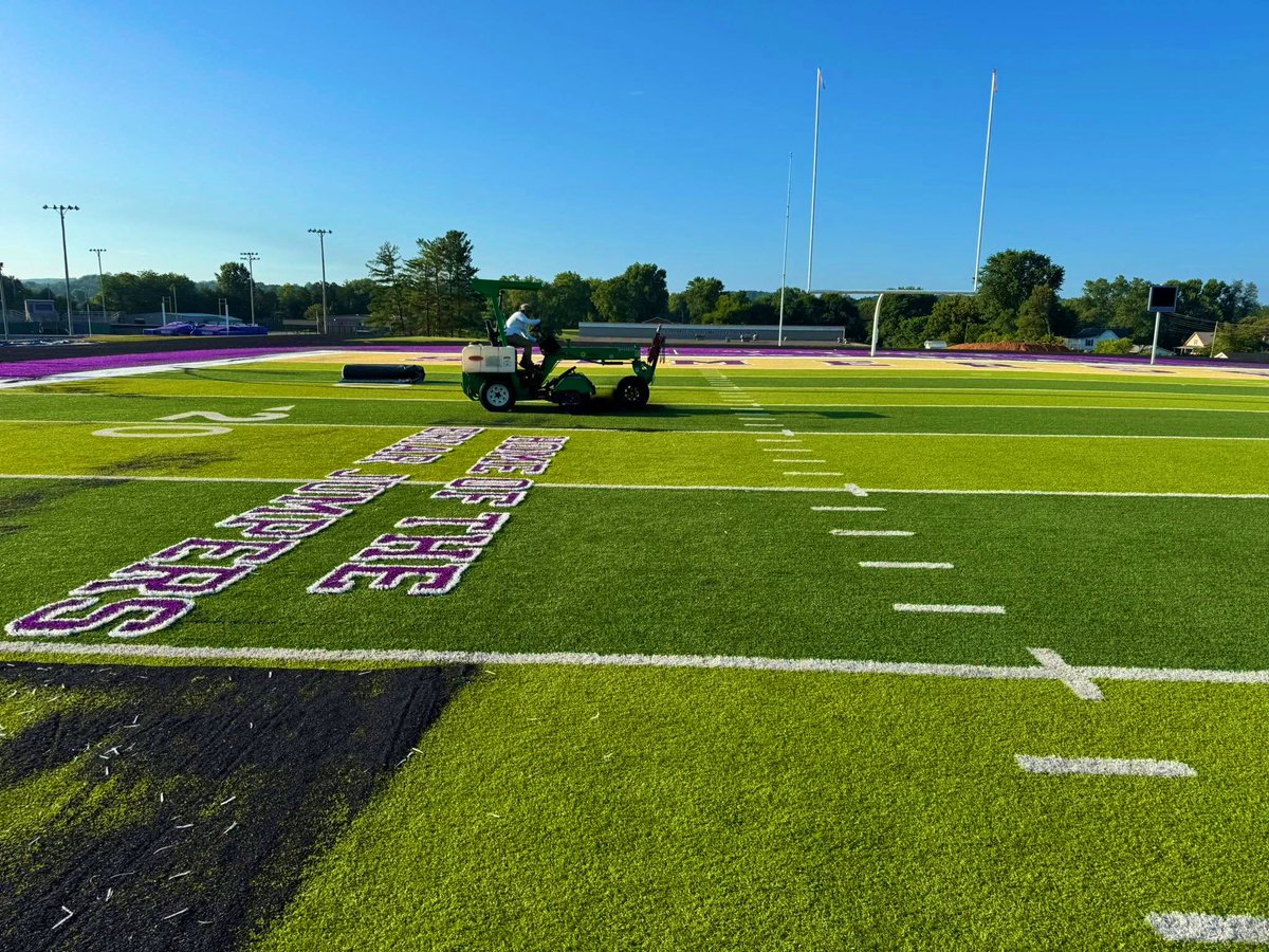 Briar Jumper Football (@bjnfball) on Twitter photo Updated field with new purple and gold turf just in time to host our first 7-on-7 action of the summer!
Excited to have <a href="/BCRebelFootball/">Boyle County Rebels Football</a>, <a href="/glasgowdawgs/">Glasgow High School Football</a> & <a href="/PCHSFB/">Pulaski County Maroons Football</a> competing with us at The Briar Patch tonight @ 6:00!
#BJN // #Team119 Updated field with new purple and gold turf just in time to host our first 7-on-7 action of the summer!
Excited to have <a href="/BCRebelFootball/">Boyle County Rebels Football</a>, <a href="/glasgowdawgs/">Glasgow High School Football</a> & <a href="/PCHSFB/">Pulaski County Maroons Football</a> competing with us at The Briar Patch tonight @ 6:00!
#BJN // #Team119