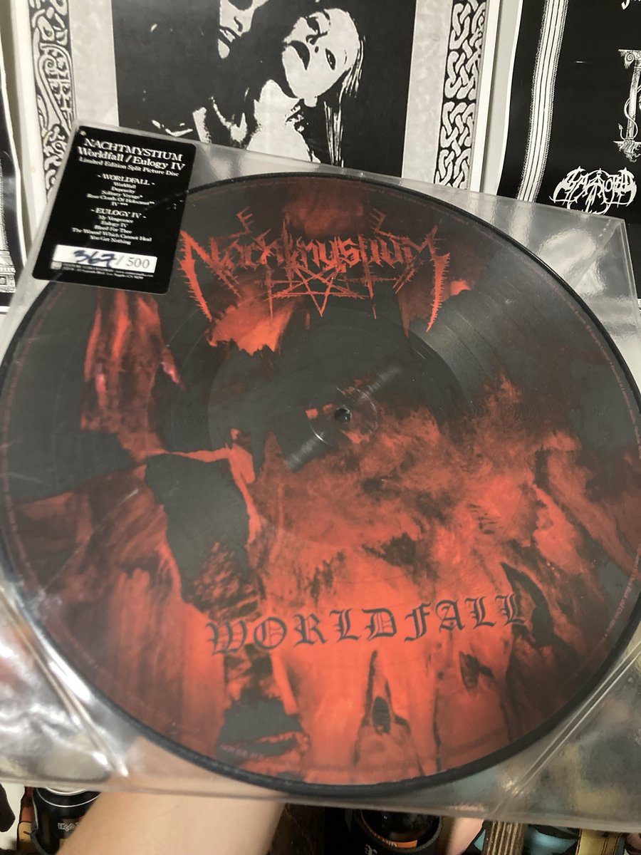 Nachtmystium ~ Eulogy IV // Worldfall.  Limited Edition Split Picture Disc No. 367/500