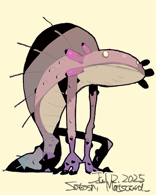 hiziri_pro's tweet image. Weresalamander.
I've posted a new illustration to my Patreon! Full size JPG, PSD and video files can be downloaded according to the amount of support. patreon.com/satoshi_matsuu…
#creaturedesign