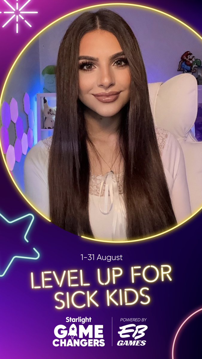 maplemiaa's tweet image. This August I’m teaming up with the Starlight Children’s Foundation &amp;amp; @EBGamesAus to help raise money for seriously ill kids 💜

From Aug 1–31, we’re streaming for a cause and I’d love your support
Let’s make some magic happen for the kids 💜 donation goal incentives coming soon!