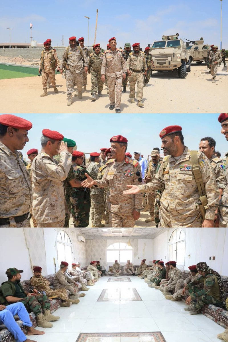 #المهره_ترفض_ارهاب_الحوثي
قائد المنطقة العسكرية الثانية يصل مدينة "الغيضة" للوقوف على تطورات الأوضاع الأمنية والعسكرية فيها

&gt; `الغيضة | ١٥ يوليو ٢٠٢٥م | المركز الإعلامي لقيادة المنطقة العسكرية الثانية:`

وصل قائد المنطقة العسكرية الثانية، اللواء الركن طالب سعيد بارجاش، صباح