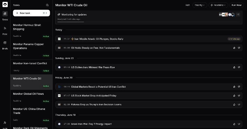 BlakeFolgado's tweet photo. 😰 found out traders are using this AI tool to get news hours before Bloomberg… wild