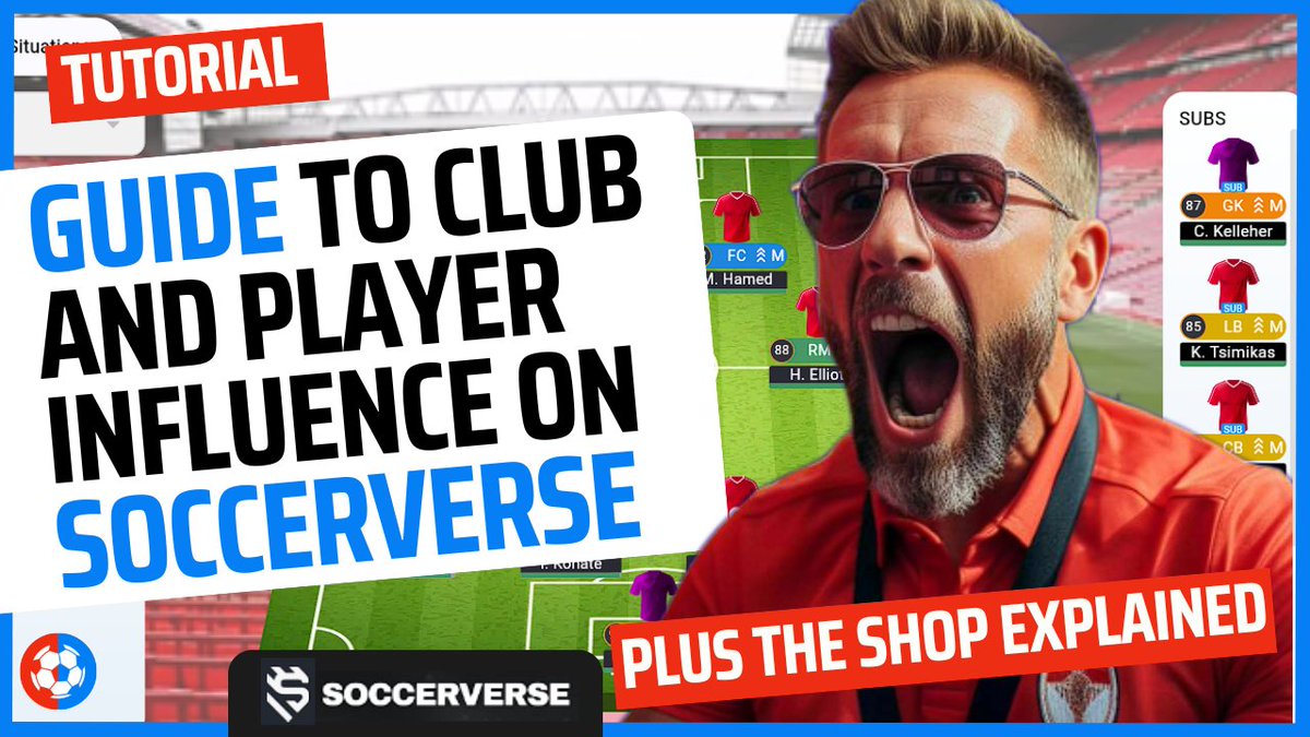 Soccerverse INFLUENCE - CLUB INFLUENCE, PLAYER INFLUENCE, THE SHOP &amp;  GLOBAL VOTES MENU explained! <a href="/soccerverse/">Soccerverse</a> <a href="/XAYA_tech/">XAYA</a>

Get started on Soccerverse TODAY! 👇
play.soccerverse.com/?ref=Hazagawax…

youtu.be/ytNYVpLNtqg 📽️

#MFL #Sorare #FootballManager