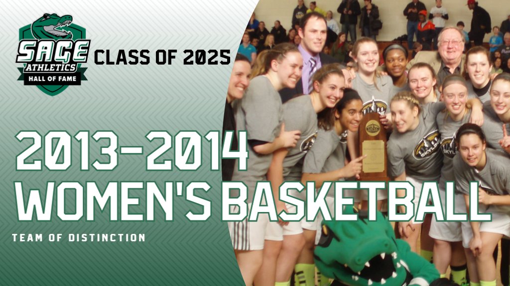 The 2013-2014 #RussellSageCollege Women's Basketball Team will enter our RSC Hall of Fame as a Team of Distinction this October.
sagegators.com/x/voe6c
#SageNation / #SageGators
🐊🏀