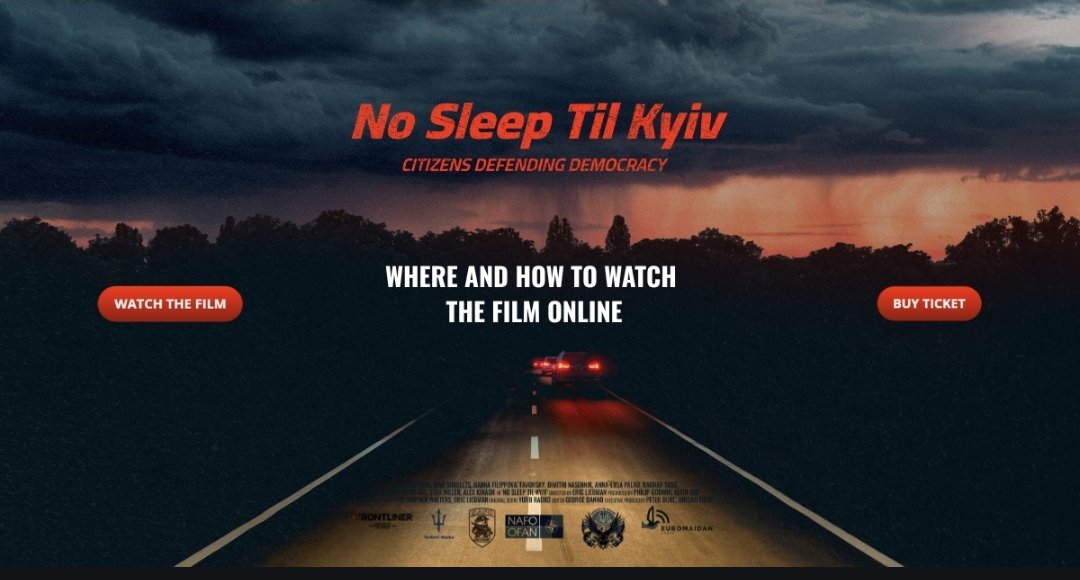 NoSleepTilKyiv's tweet image. Today July 15th on the day of Ukraine Statehood "NO SLEEP TIL KYIV" is available to watch online tickets available, nosleeptilkyiv.com/watch-the-film/ ticket price $10 50%of the proceeds go directly to support @69thSB Spread the word, tell your friends and don't forget to leave a review