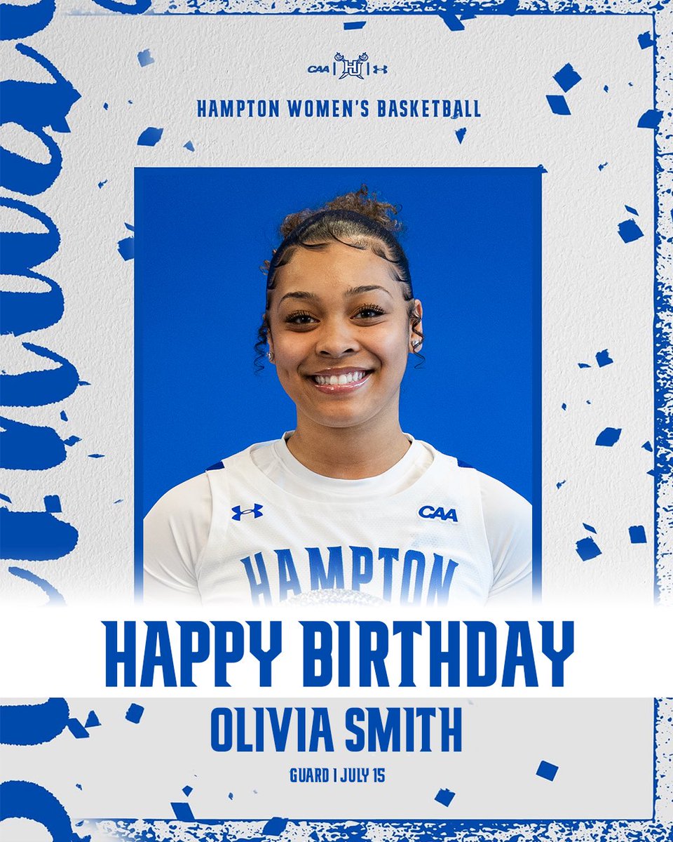 hupirates_wbb's tweet photo. Happy Birthday Olivia 🎂

#WeAreHamptonU https://t.co/fBvPPsTAAu