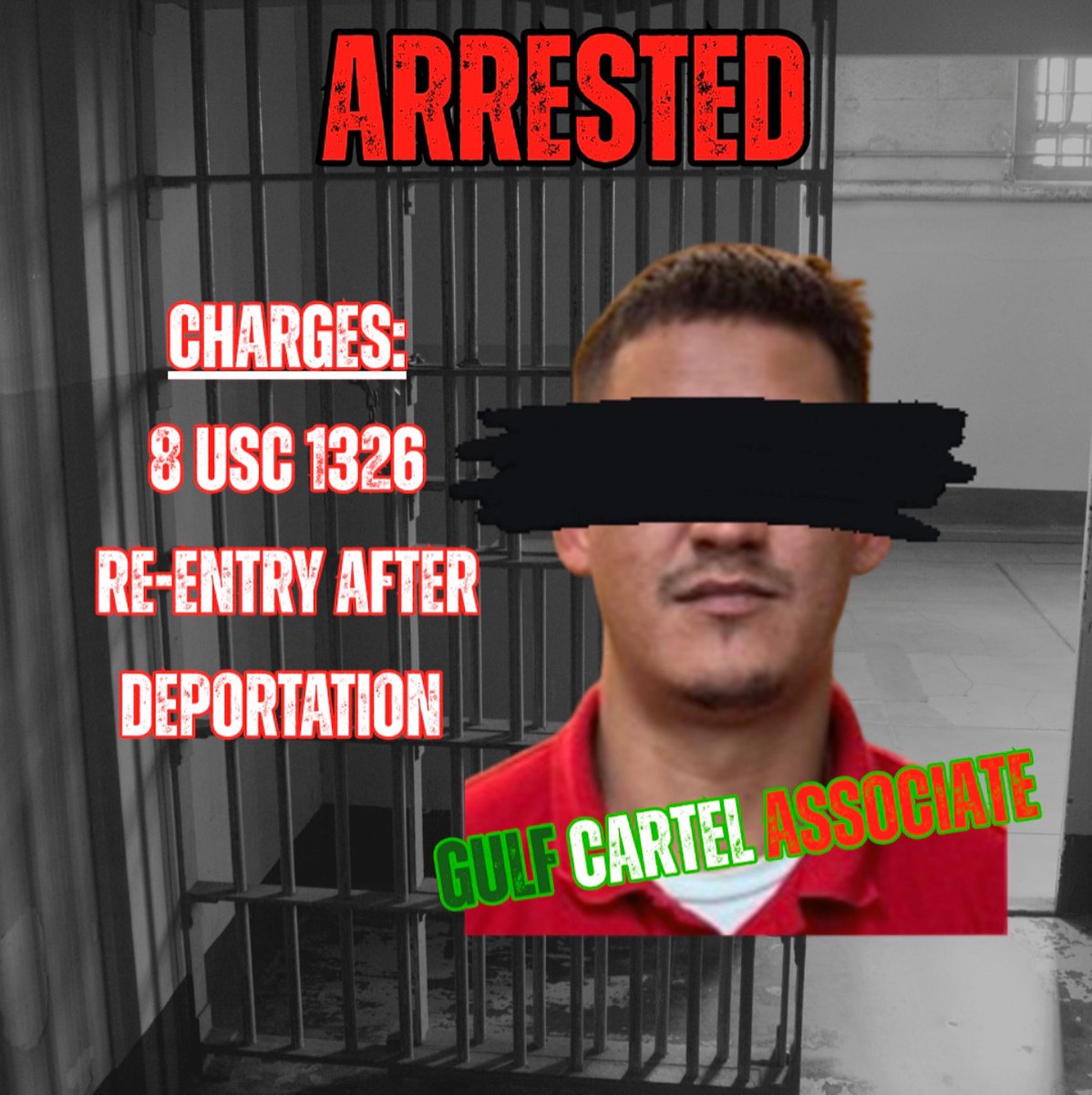 USBPChiefRGV's tweet image. 🚨 Cartel Fugitive Arrested 🚨
RGV Border Patrol & U.S. Marshals arrested a Gulf Cartel-linked Mexican citizen. The fugitive was arrested on a warrant and will face full prosecution. Another criminal off the streets!🇺🇸 Honor First!
#USBP #CartelArrest #BorderSecurity #Teamwork