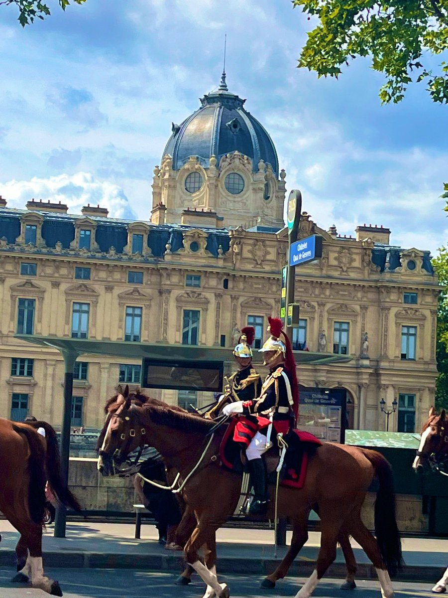 minniethx's tweet photo. Bastille Day, celebrated on July 14th, marks the founding of the French Republic.The day features military parades, music, and fireworks.This was a lively parade I came across in the streets of Paris. https://t.co/0MBqLI21mA