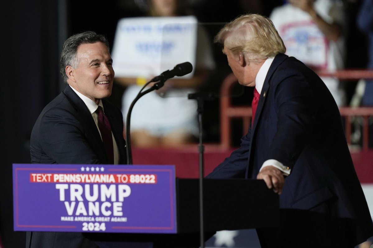 michellelprice's tweet image. President Donald Trump and Sen. David McCormick of Pennsylvania will announce roughly $70B of energy investments in the state Tuesday as the president travels to Pittsburgh:
apnews.com/article/trump-…