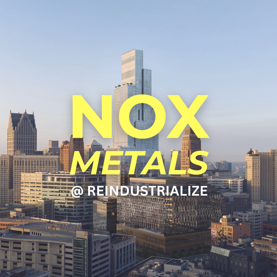 noxmetals's tweet image. We will have home field advantage at @reindsummit this week in Detroit!
The Nox Metals team will be meeting with operators, builders, and industrial leaders working to modernize American manufacturing.
If you are around and want to talk metals, automation, or factory…