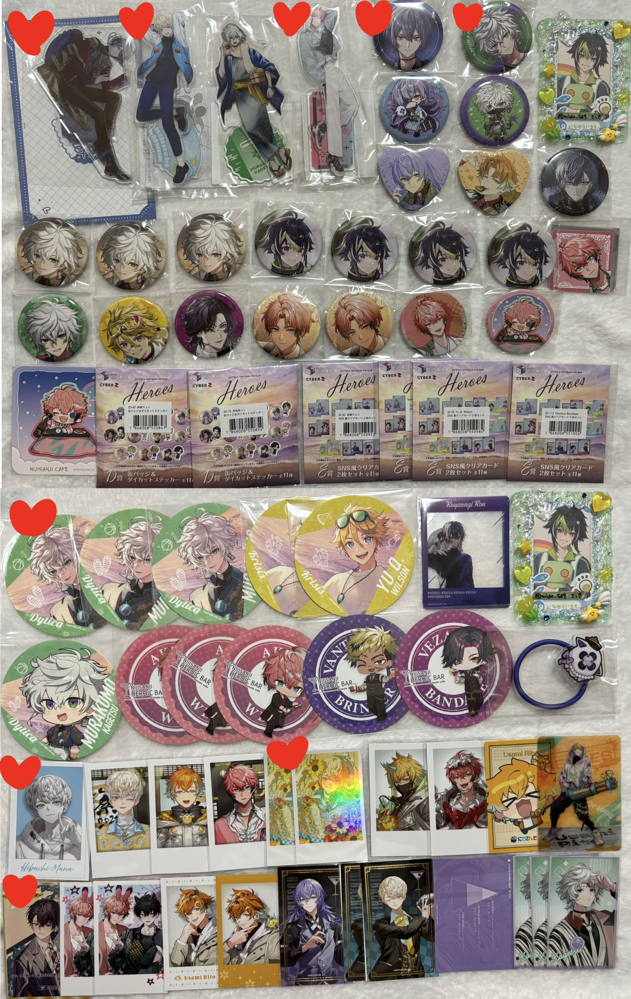 おべいみー ルーク チェキ15枚 アクスタ ホロ缶バッジ