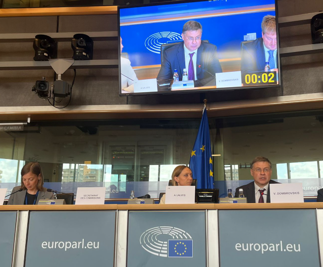 VDombrovskis's tweet image. Glad to participate in today’s #EuropeanSemester dialogue with @EP_Economics and @EPSocialAffairs.
We discussed how this year’s Spring Package focuses on #competitiveness and #security to build a stronger, more resilient Europe.
My opening statement ▶️ europa.eu/!gFwhvx