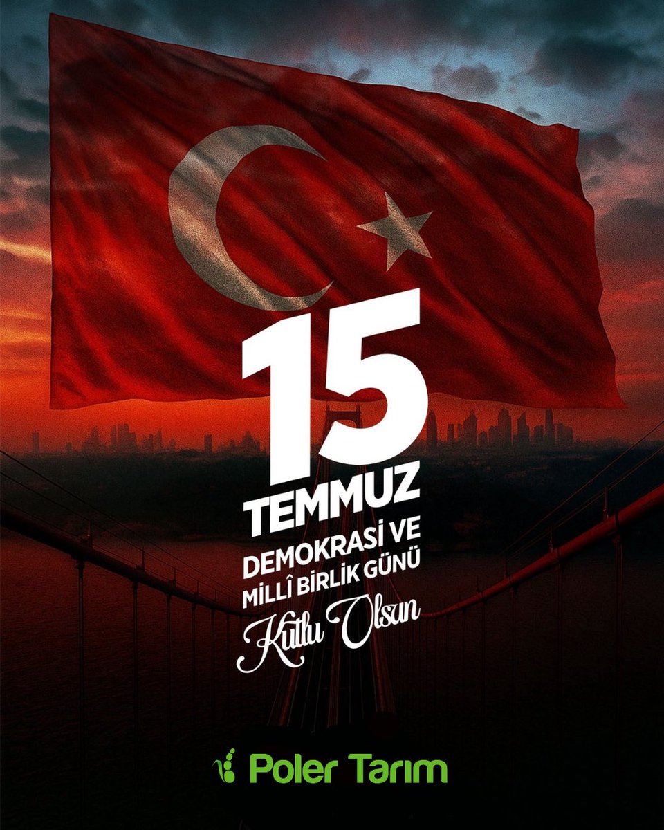 15 Temmuz hain darbe girişimine karşı kazandığımız demokrasi zaferimizin 9'ncu yıl dönümünde, kadim vatanımız ve şanlı bayrağımız için canlarını siper eden tüm Şehitlerimizi rahmetle anıyor, kahraman Gazilerimize şükranlarımı sunuyorum. 🇹🇷

#15TemmuzDemokrasiveMilliBirlikGünü