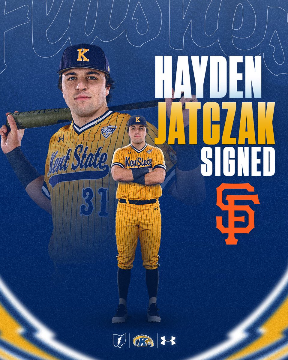KentStBaseball's tweet image. 馃毃 饾棪饾棞饾棜饾棥饾棙饾棗 馃毃
Hayden Jatczak is headed to the San Francisco Giants organization.
#GoFlashes鈿★笍 | #BiteDown